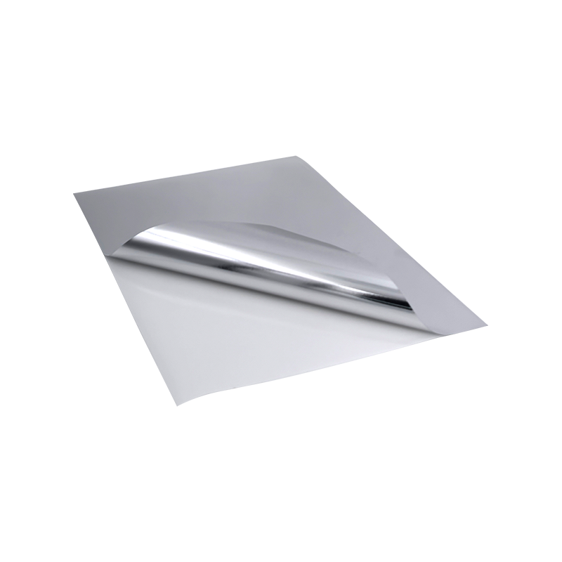 Svetlý strieborný PP materiál štítku