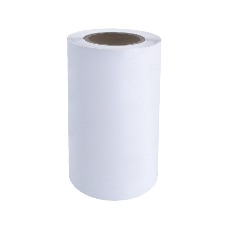 25 um žiarivo biela samolepiaca papierová nálepka s PET filmom na pneumatiky 