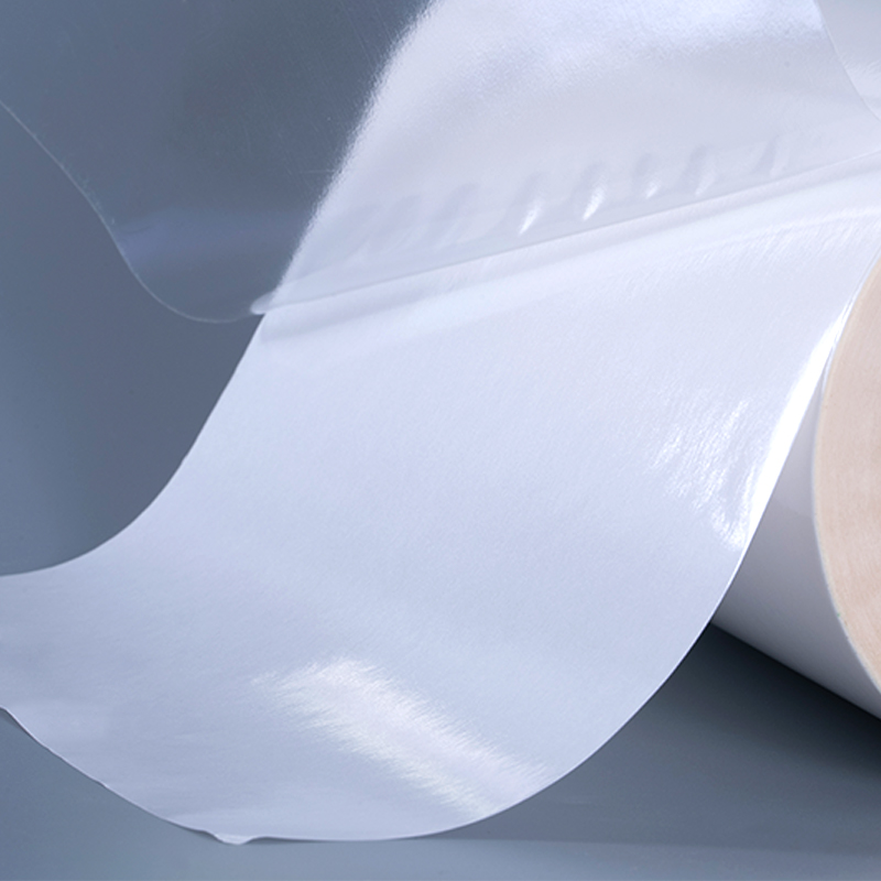 Priehľadná samolepiaca polyesterová fólia 50 mic Vinyl Sticker Potlač nálepiek Jumbo Roll